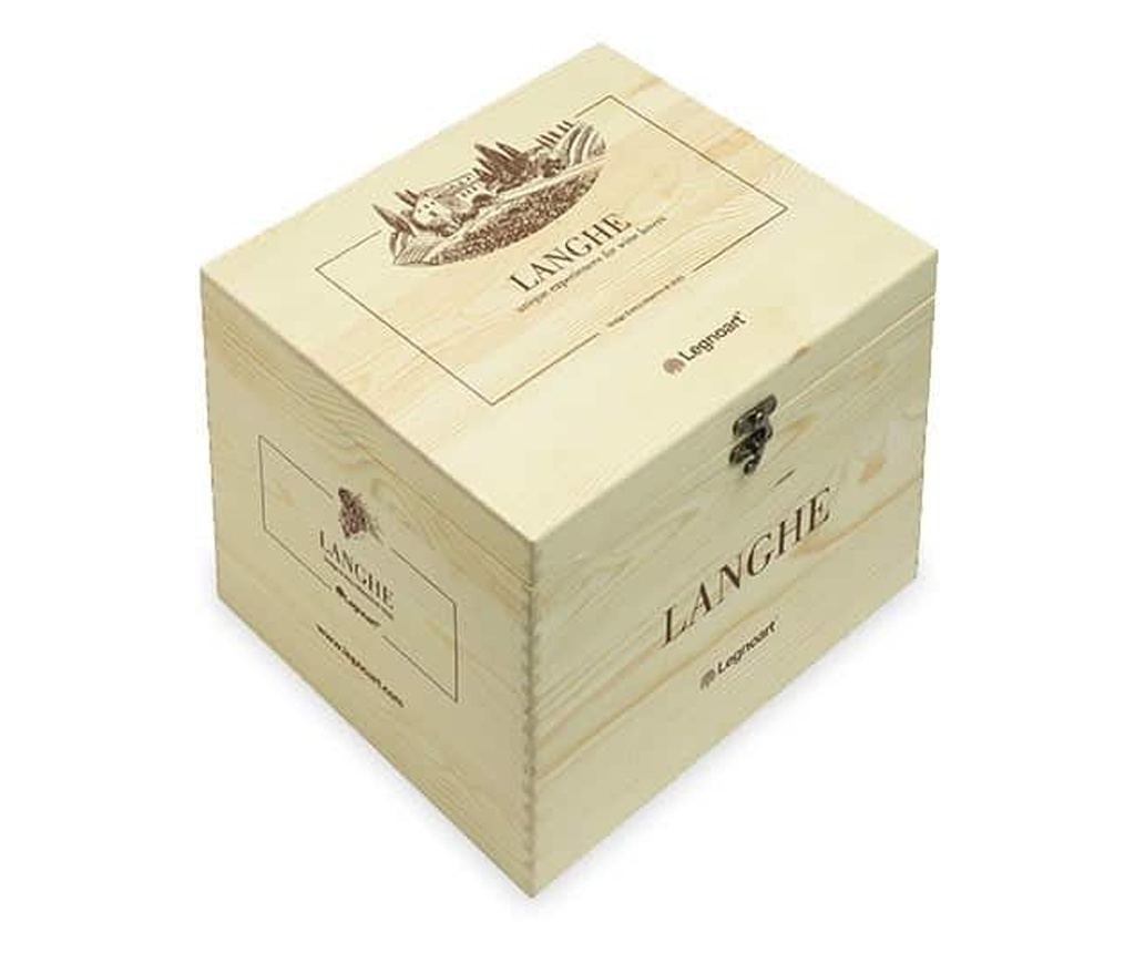 Set cadou pentru decantare vin, legnoart - langhe, 4 piese, 2.5 l - 7