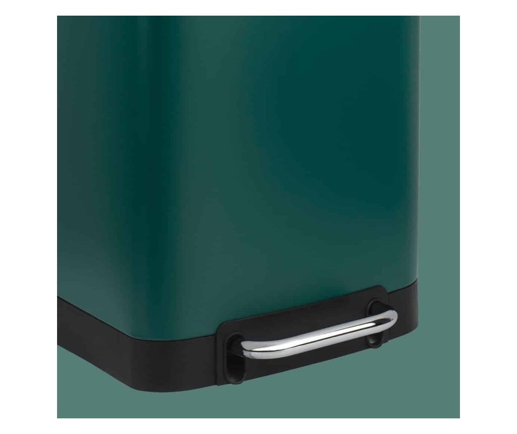 Cos de gunoi cu pedala, Les Collectors, N501, 20 litri, 1 compartiment, verde inchis - 5