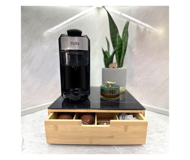 Espressor cafea macinata si capsule 8 in 1 Oliver Voltz OV51171E5, 1450W, 19 bar, Inox