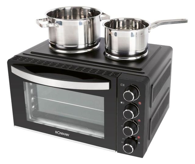 Електрическа фурна с конвекция, 28 литра, Bomann, KK6059CB, черна