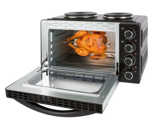 Електрическа фурна с конвекция, 28 литра, Bomann, KK6059CB, черна