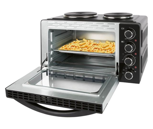 Електрическа фурна с конвекция, 28 литра, Bomann, KK6059CB, черна