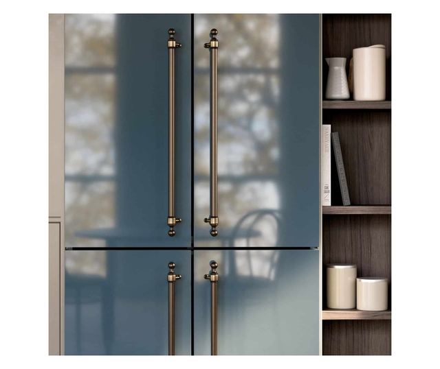 Frigider side by side, ILVE, Nostalgie, 539 litri, albastru petrol