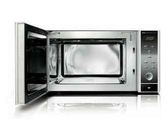 CASO MG25 Ceramic Menu Mikrohullámú sütő, 900 W, 25 l, 10 teljesítményfokozat, Grill funkció, Fekete/Ezüst