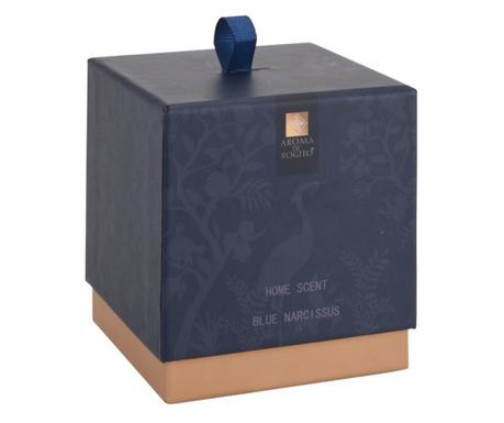 Αρωματικό Κερί Aroma Di Rogito, γυαλί/κερί, 8x10 εκ., μπλε νάρκισσος