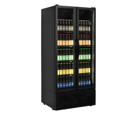 TEFCOLD hűtőpult, FS890HB, 535 liter, fekete
