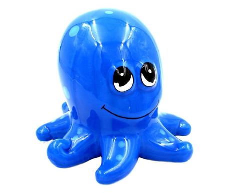 Pușculiță din ceramică, Deluxebase, model caracatiță albastră