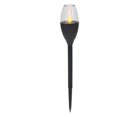 Φωτιστικό iluminat solar Pro Garden, polipropilena, 6x37 cm, negru