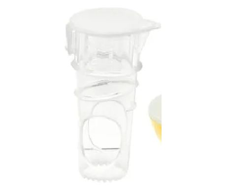 Storcator manual portabil fructe, reutilizabil din plastic, cu capac, ideal pentru casa si calatorii, Gonga® Transparent
