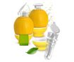 Storcator manual portabil fructe, reutilizabil din plastic, cu capac, ideal pentru casa si calatorii, Gonga® Transparent thumbnail 2