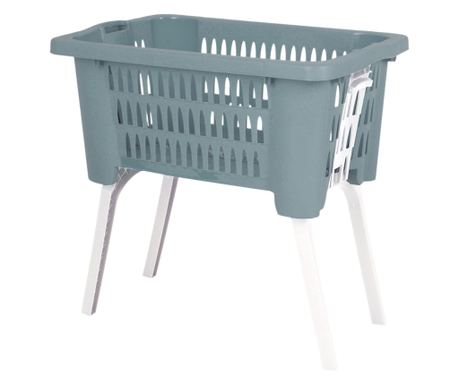 Cos rufe cu picioare Excellent Houseware, polipropilena, 25x40x60 cm, vernil