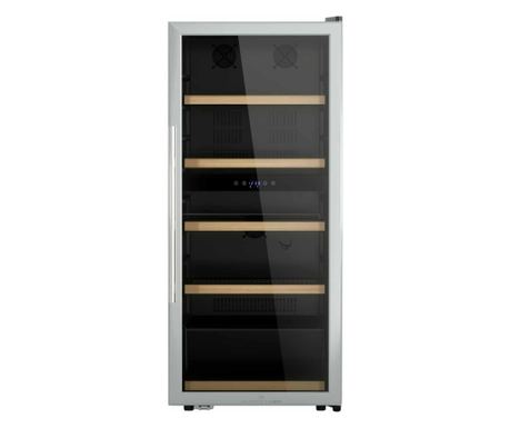 Racitor de vinuri Dual Zone, 91 sticle, LES PETITS CHAMPS, CAVCD91, inox