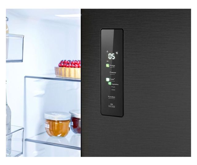 Хладилник Side by side, Bomann, French Door, 400 литра, антрацит