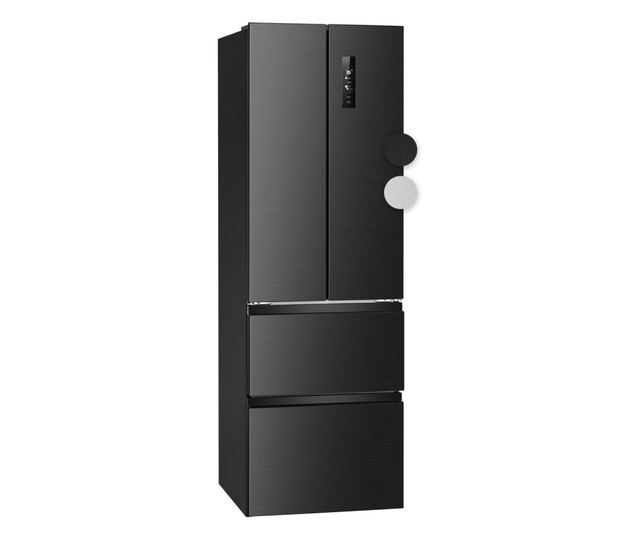 Хладилник Side by side, Bomann, French Door, 400 литра, антрацит