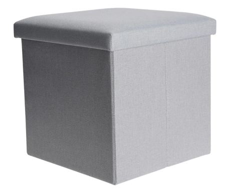 Taburet pliabil cu spațiu de depozitare - Storage Solutions®, tip cutie, otoman, culoare vernil, 38x38x38 cm