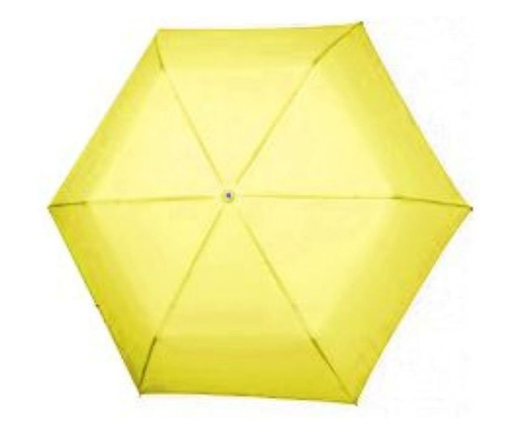 Umbrelă extra slim, UV50+, Perletti, culoarea galben lime - 2