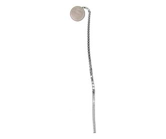 Cercei argint lantisor cu cuart roz 6 MM - Vivre