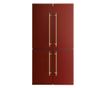 Frigider side by side, ILVE, Nostalgie, 539 litri, burgundy/gold