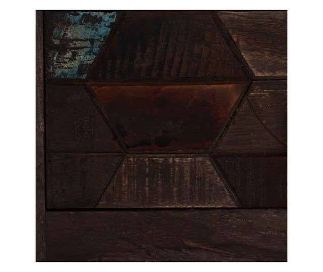 Stolić za kavu, 100 x 60 x 35 cm, reciklirano masivno drvo