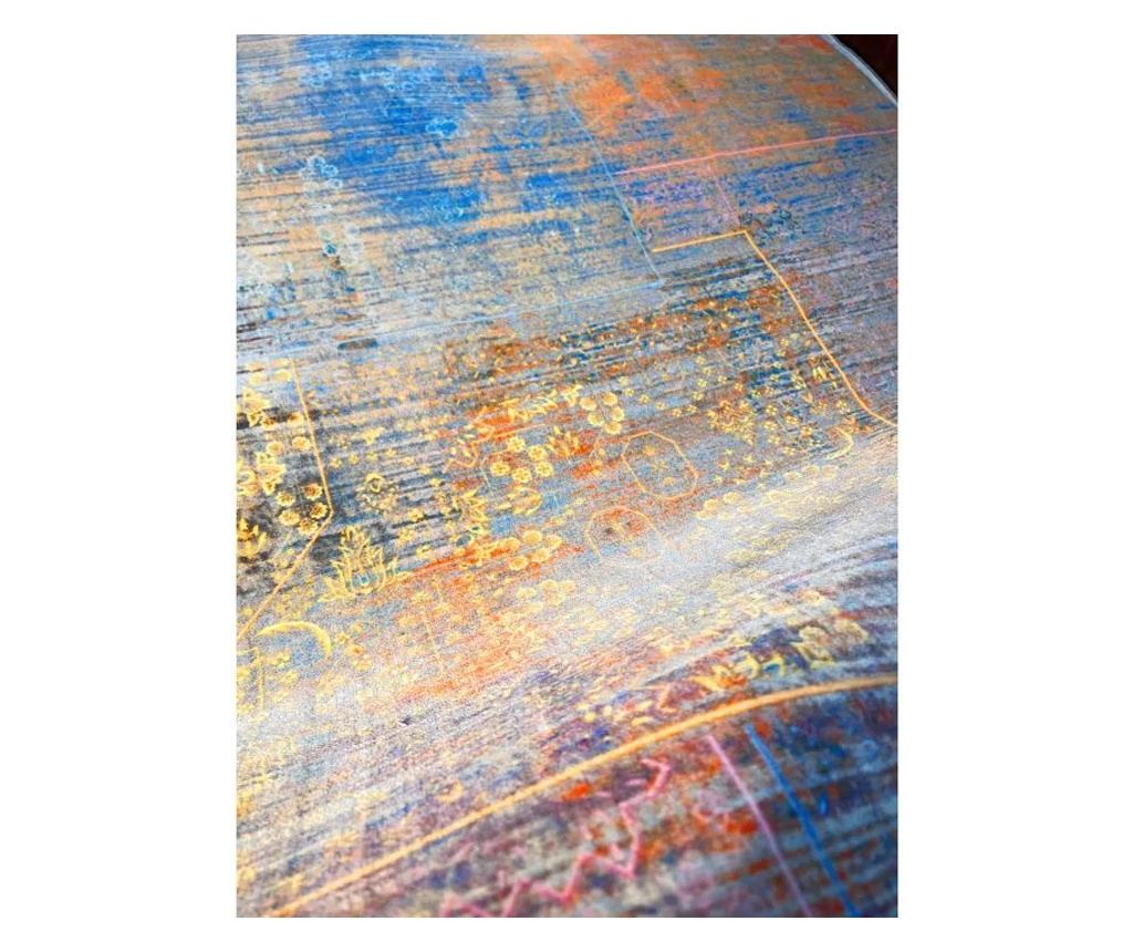Moderni perzijski tepih, 150X225 cm, svila i pamuk, smeđa boja - 2