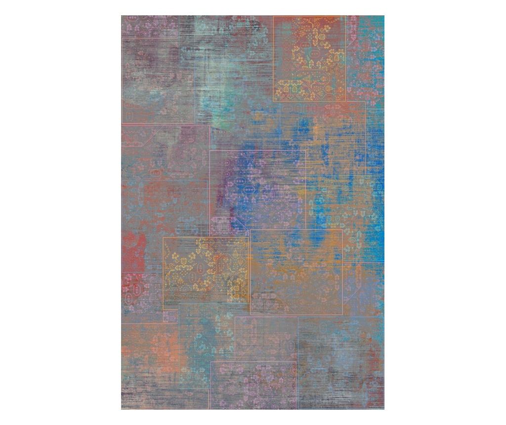 Moderni perzijski tepih, 150X225 cm, svila i pamuk, smeđa boja - 3
