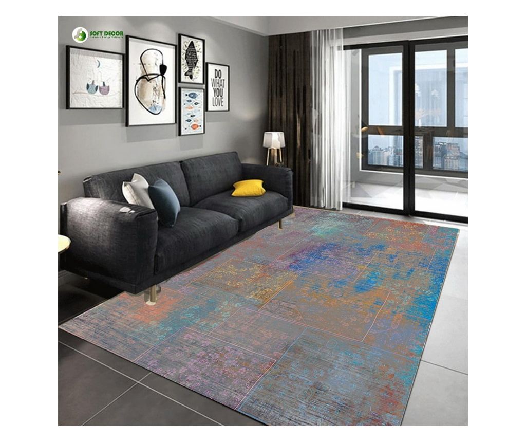 Moderni perzijski tepih, 150X225 cm, svila i pamuk, smeđa boja - 4