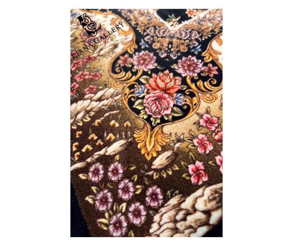 Večbarvna perzijska preproga 150x225 cm, svila in bombaž - 5