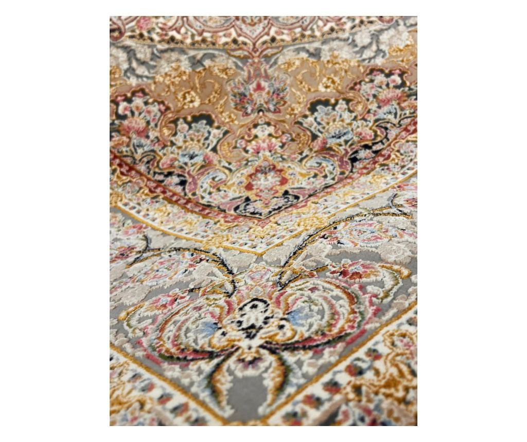 Béžový koberec s klasickým designem 80x150 cm hedvábí a bavlna do obývacího pokoje - 3