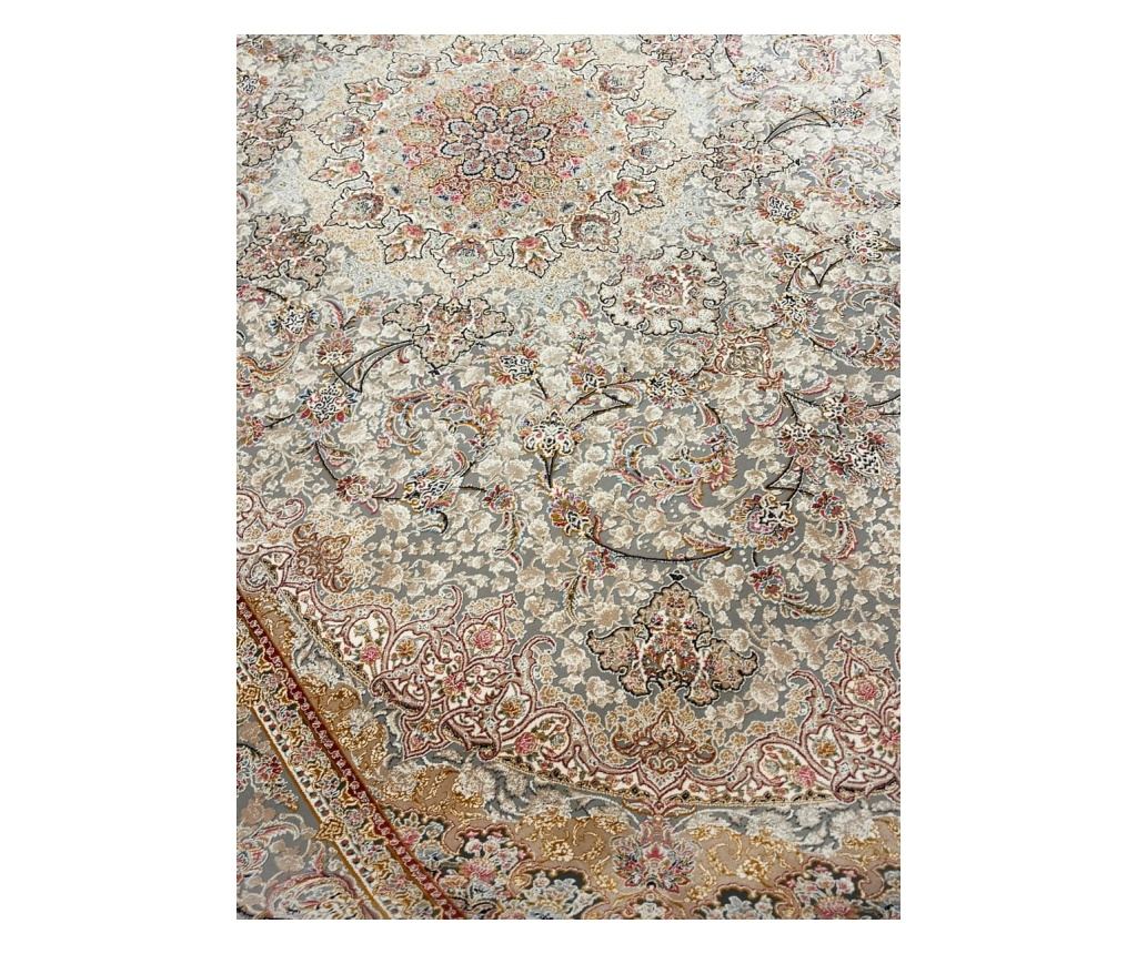 Béžový koberec s klasickým designem 80x150 cm hedvábí a bavlna do obývacího pokoje - 4