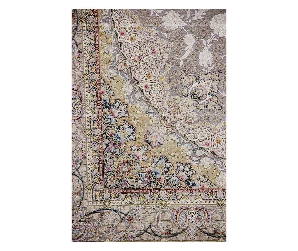 Béžový koberec s klasickým designem 80x150 cm hedvábí a bavlna do obývacího pokoje - 5