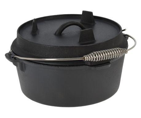 Vaggan kotlík s víkem, litina, 25x15 cm, 3,35 l, černý