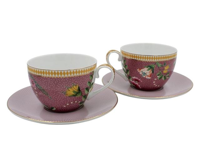 Set 2 cești cu farfurioare, Pip Studio, colecția La Majorelle