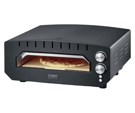 Caso Germany Pizza Chef Elektromos Pizza Sütő, 400°C, Fekete