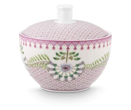 Liliom porcelán szacharin és lótusz csempe lila 300ml
