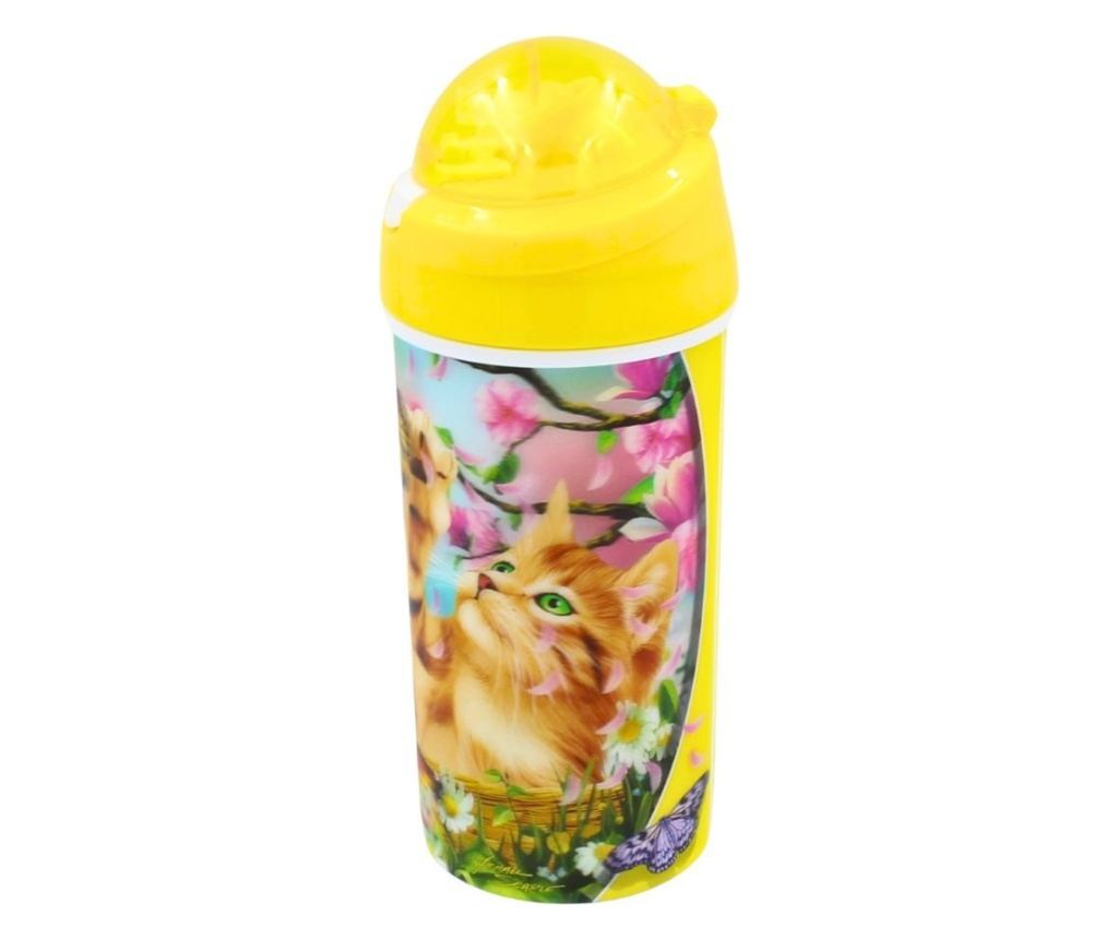 Dječja boca za vodu s dizajnom mačke 500ml - 3