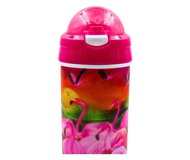 Dječja boca za vodu s motivom flaminga 500ml