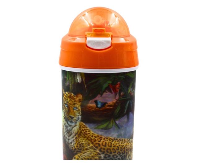 Dječja boca za vodu s uzorkom leoparda 500 ml