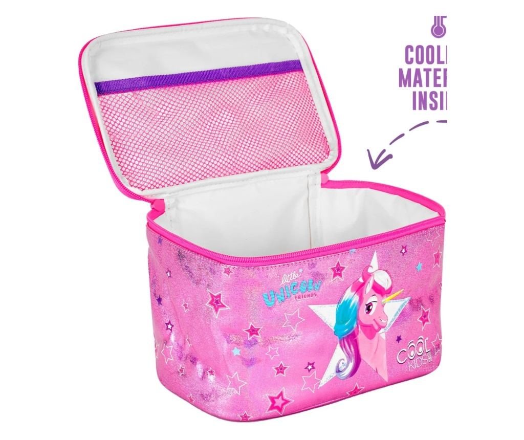 Geantă termică pentru prânz, Perletti, 15x15x23 cm, model Unicorn, colecția Cool Kids - 3