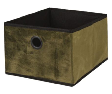 Škatla za shranjevanje, odprta, zelena barva, 32x25x8 cm, Storage Solutions