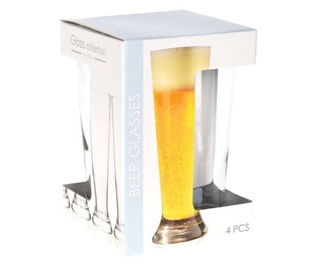 Set 4 pahare pentru bere 370 ml