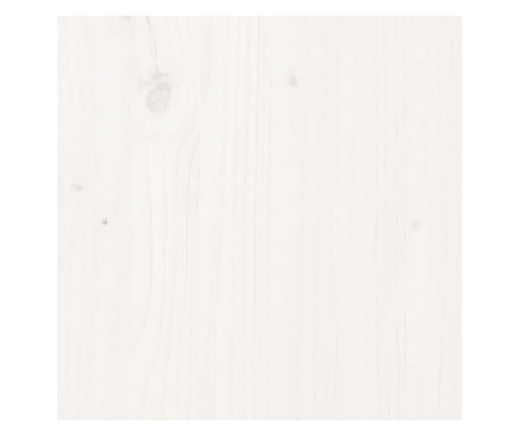 LED легло, бяло, 90x200 см, масивно дърво - 10