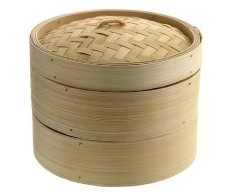 Съд за готвене на пара OEM Fuji, Бамбук, 20x16 cm