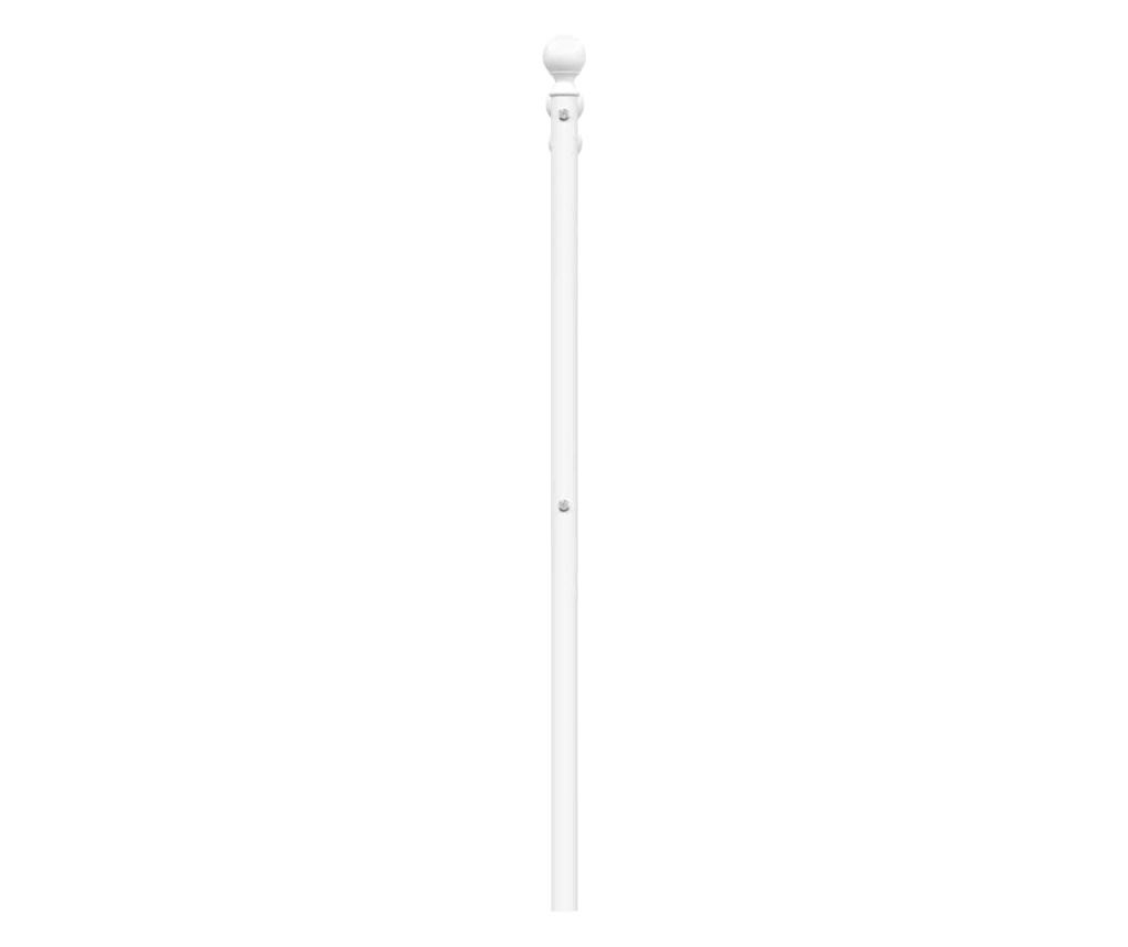 Metalni okvir kreveta, bijeli, 135 cm - 5
