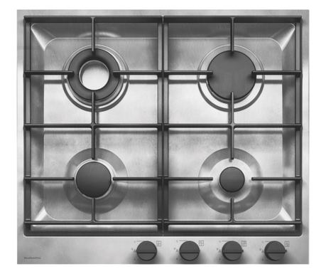 Plita incorporabila pe gaz, Barazza, colecție B_Free Vintage, 4 arzatoare, 60 cm, inox