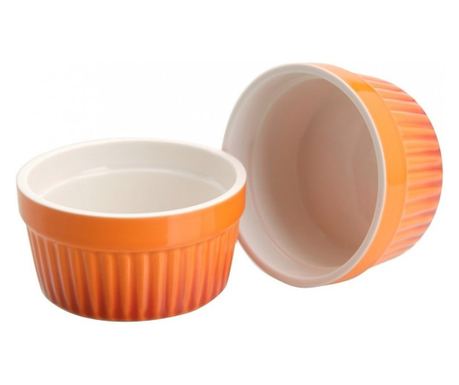 Set 4 ramekin Orange, portelan, 11x4.8 cm