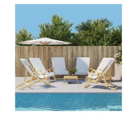 Ručnici za plažu, 6 kom, bijeli, 60x135 cm, 400 GSM Tekstil