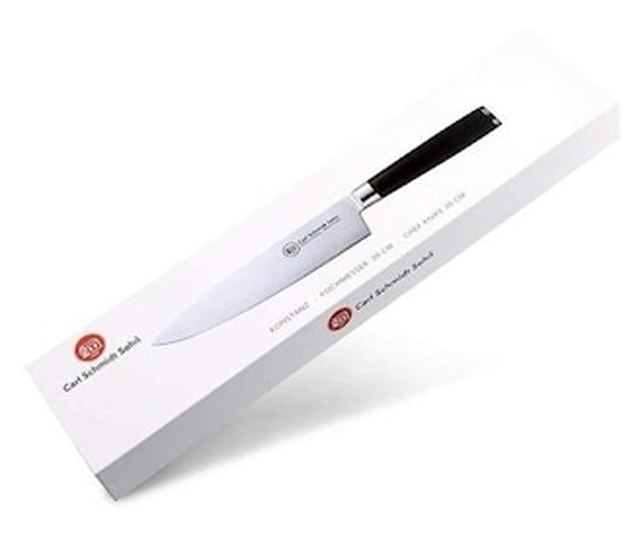 Nóż szefa kuchni stal damasceńska HRC 60 Konstanz, Carl Schmidt Sohn 20 cm, czarna rękojeść 071196