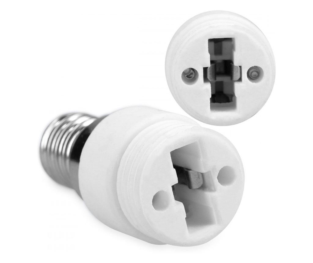 5 darabos E14-G9 foglalat adapterkészlet, Kwmobile, fehér, kerámia, 40402 - 4