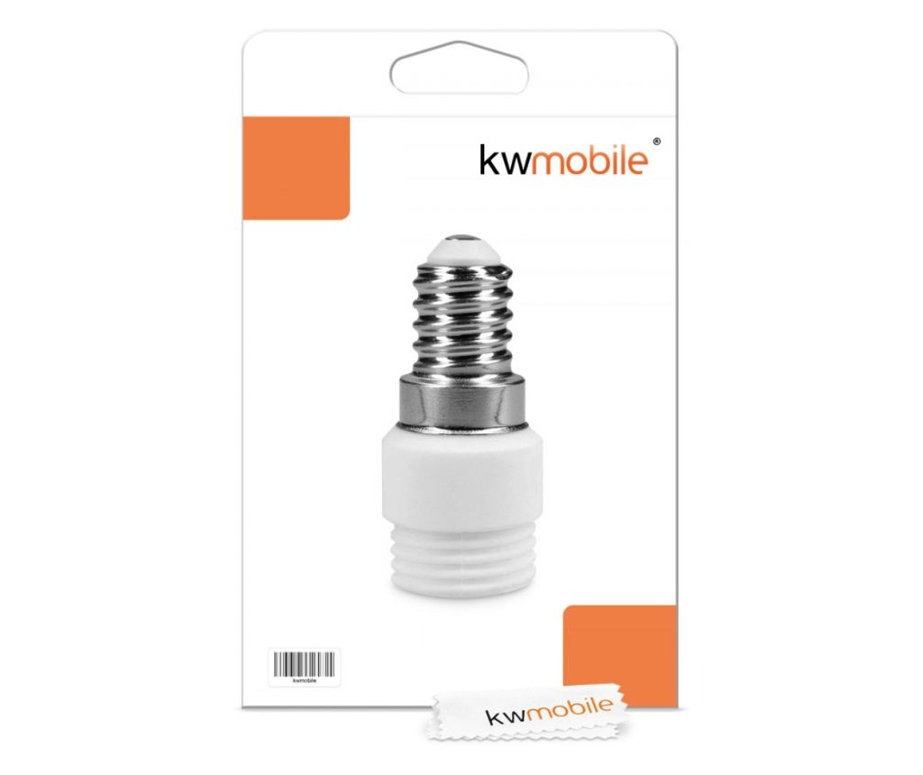 5 darabos E14-G9 foglalat adapterkészlet, Kwmobile, fehér, kerámia, 40402 - 6