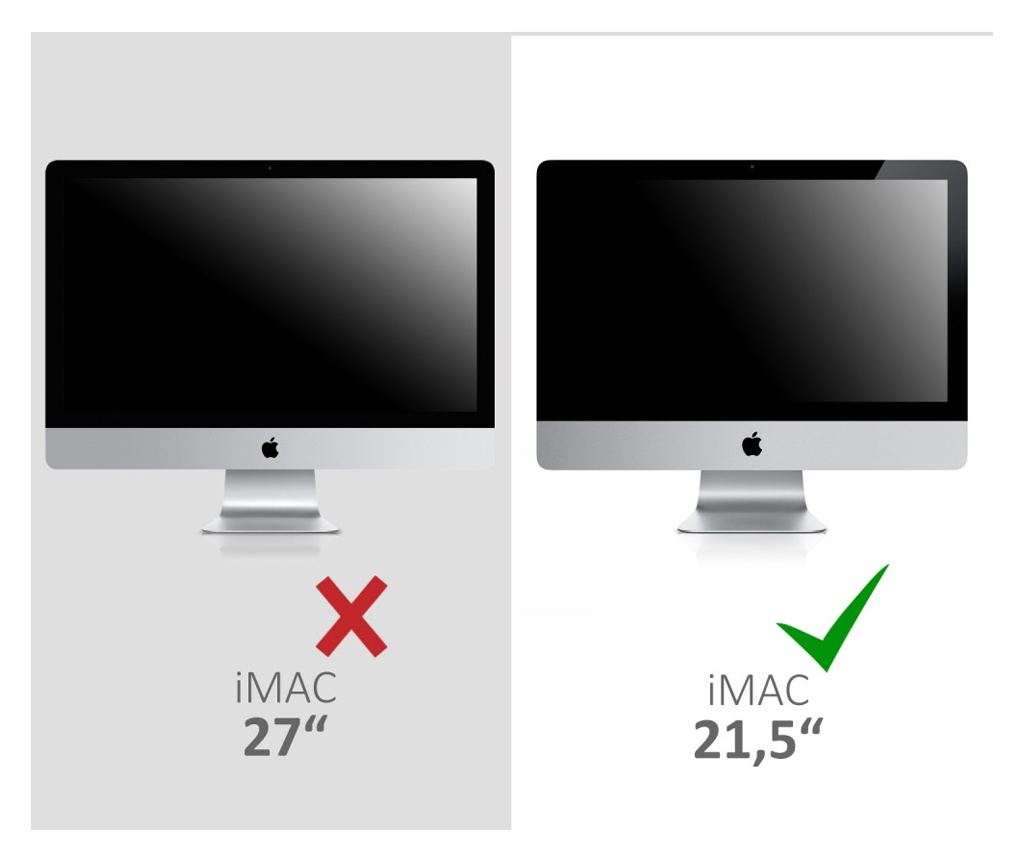 Borító Apple iMac 21,5" monitorhoz, Kwmobile, fekete, textil, 41252.01 - 5
